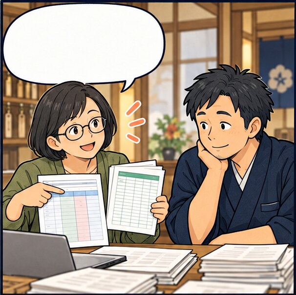別の人物がExcelとVBAを使う方法を提案している
